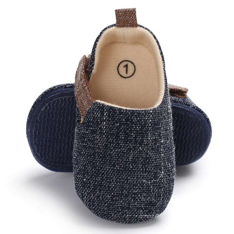 PU Suede Leather Newborn Baby Shoes Moccasins Soft Soled Non-slip Footwear First Walker For 0-18M