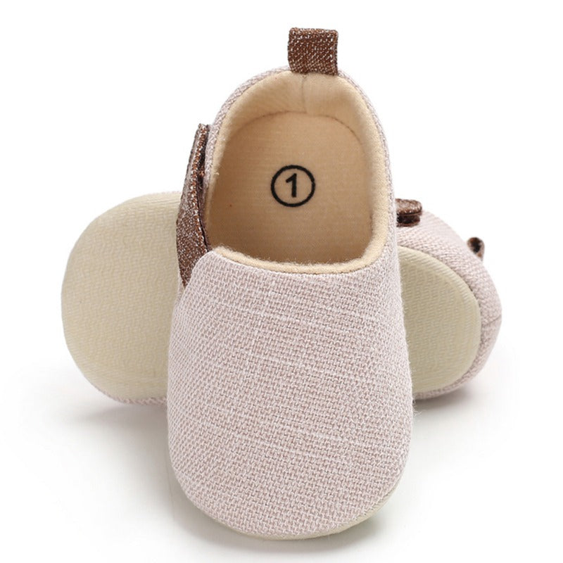 PU Suede Leather Newborn Baby Shoes Moccasins Soft Soled Non-slip Footwear First Walker For 0-18M