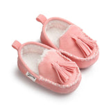 PU Suede Leather Newborn Baby Shoes Moccasins Soft Soled Non-slip Footwear First Walker For 0-18M