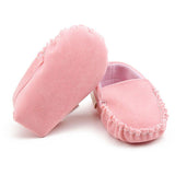 PU Suede Leather Newborn Baby Shoes Moccasins Soft Soled Non-slip Footwear First Walker For 0-18M