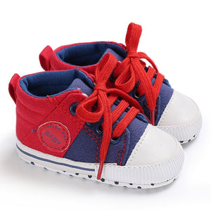 Baby Shoes Classic Canvas Baby Boy Shoes Spring Cotton Straps Stitching Newborn Boy Girl Shoes First Walker Prewalker