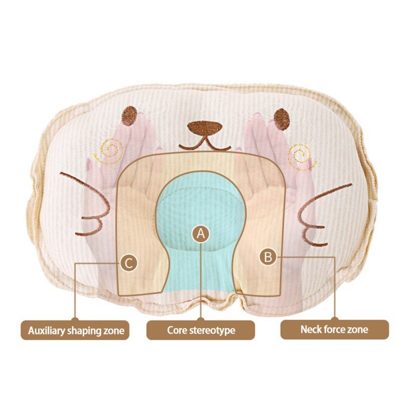 baby pillow infant shape toddler sleep positioner anti roll pillow flat head pillow protection of newborn