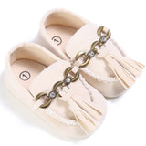 PU Suede Leather Newborn Baby Shoes Moccasins Soft Soled Non-slip Footwear First Walker For 0-18M